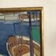 Huile sur toile vue de port Mangeol