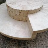 Coffee table and decorative pillar