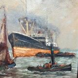 Alfred Jansen (1859-1935). "Seascape".