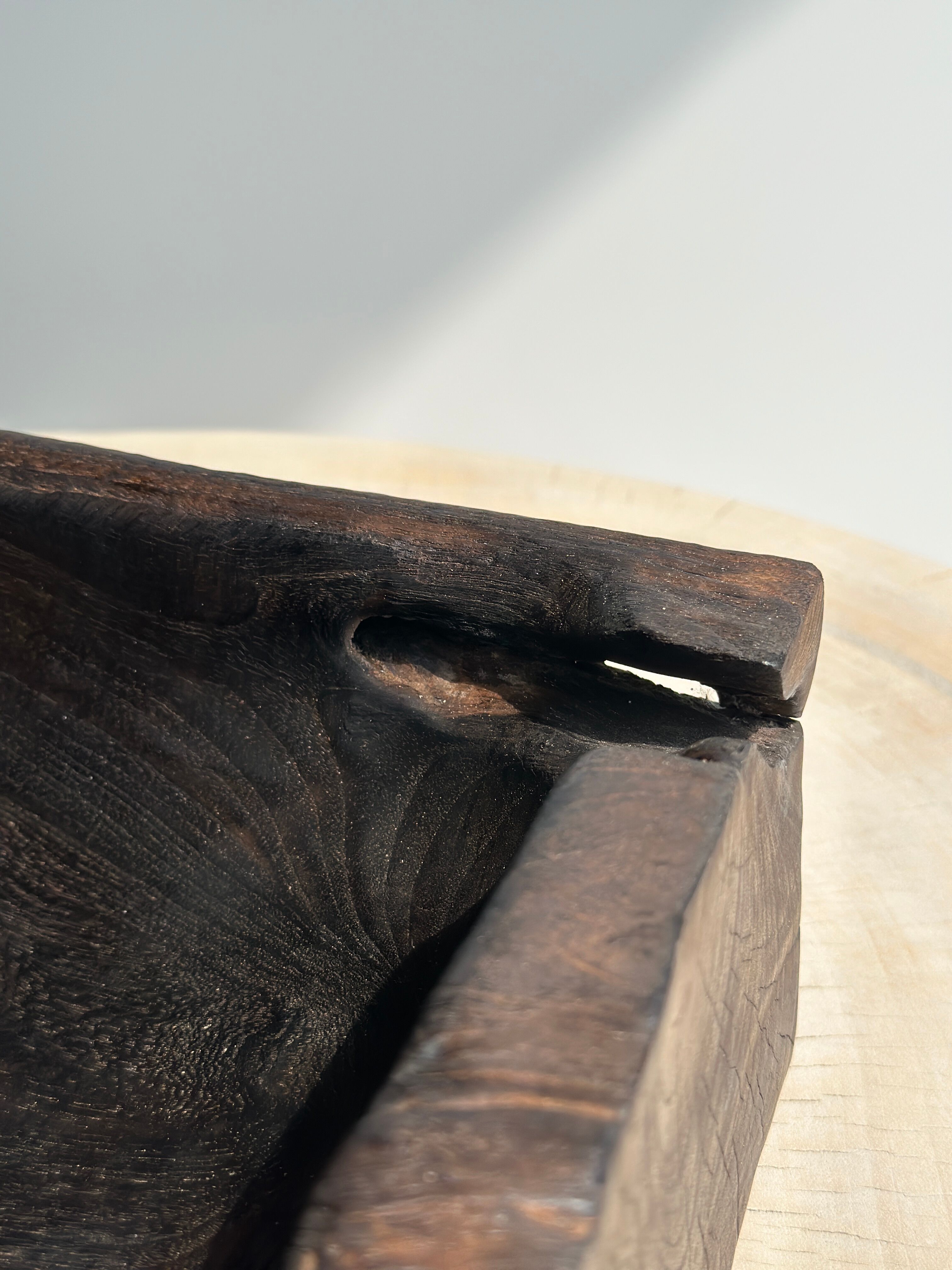 Asian teak empty pocket