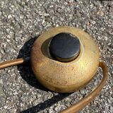 ancien lampadaire / luminaire en bronze doré / vintage