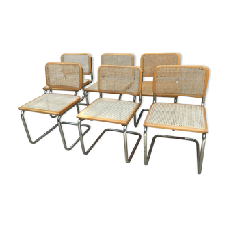 6 chairs Marcel Breuer, model B32