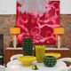 Pair of Murano glass and brass table lamps, Italy