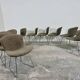 Set of 10 Wire chairs by Harry Bertoia for Knoll