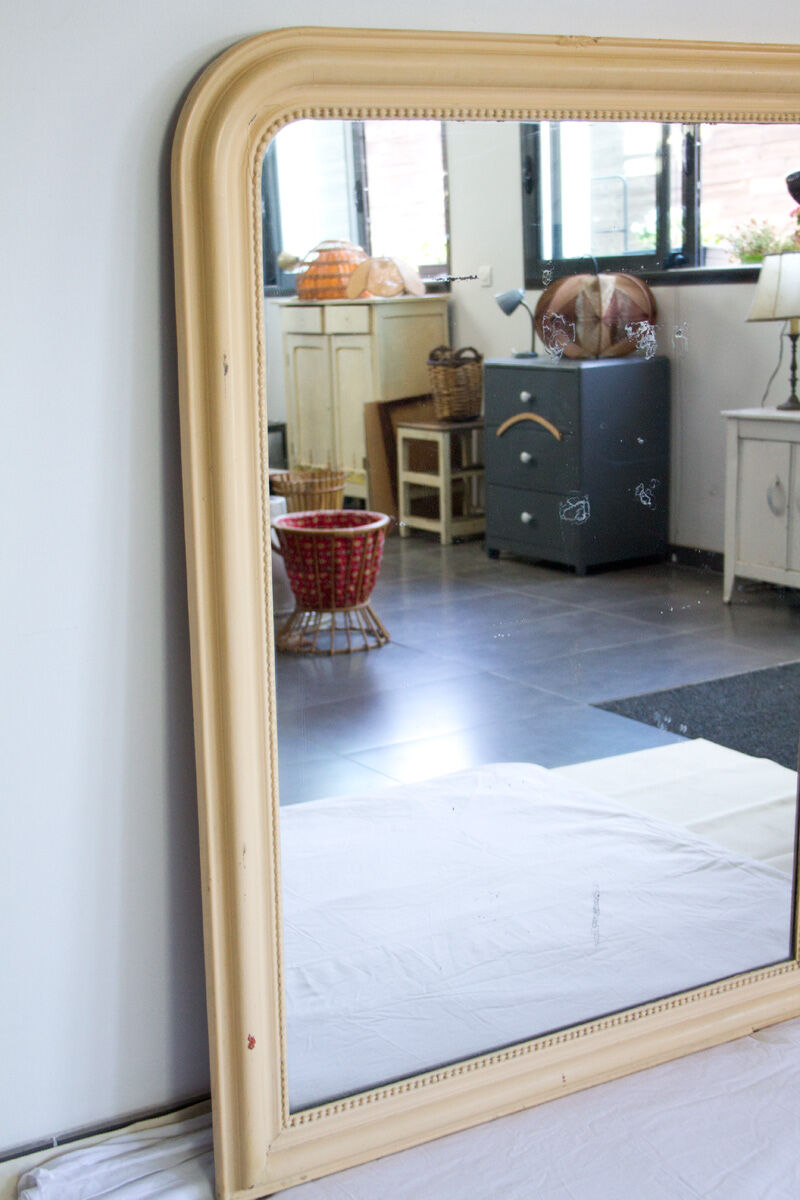 Beige trumeau mirror 100x137cm