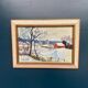 Original Swedish Oil On Canvas – “Dalslandsvinter” By Tage Gavik – Signed – Vintage & Framed – 50 × 37 Cm (19.7" × 14.6")
