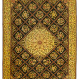 Tapis persan surteint 291  x 404 cm tapis en laine jaune tissé à la main