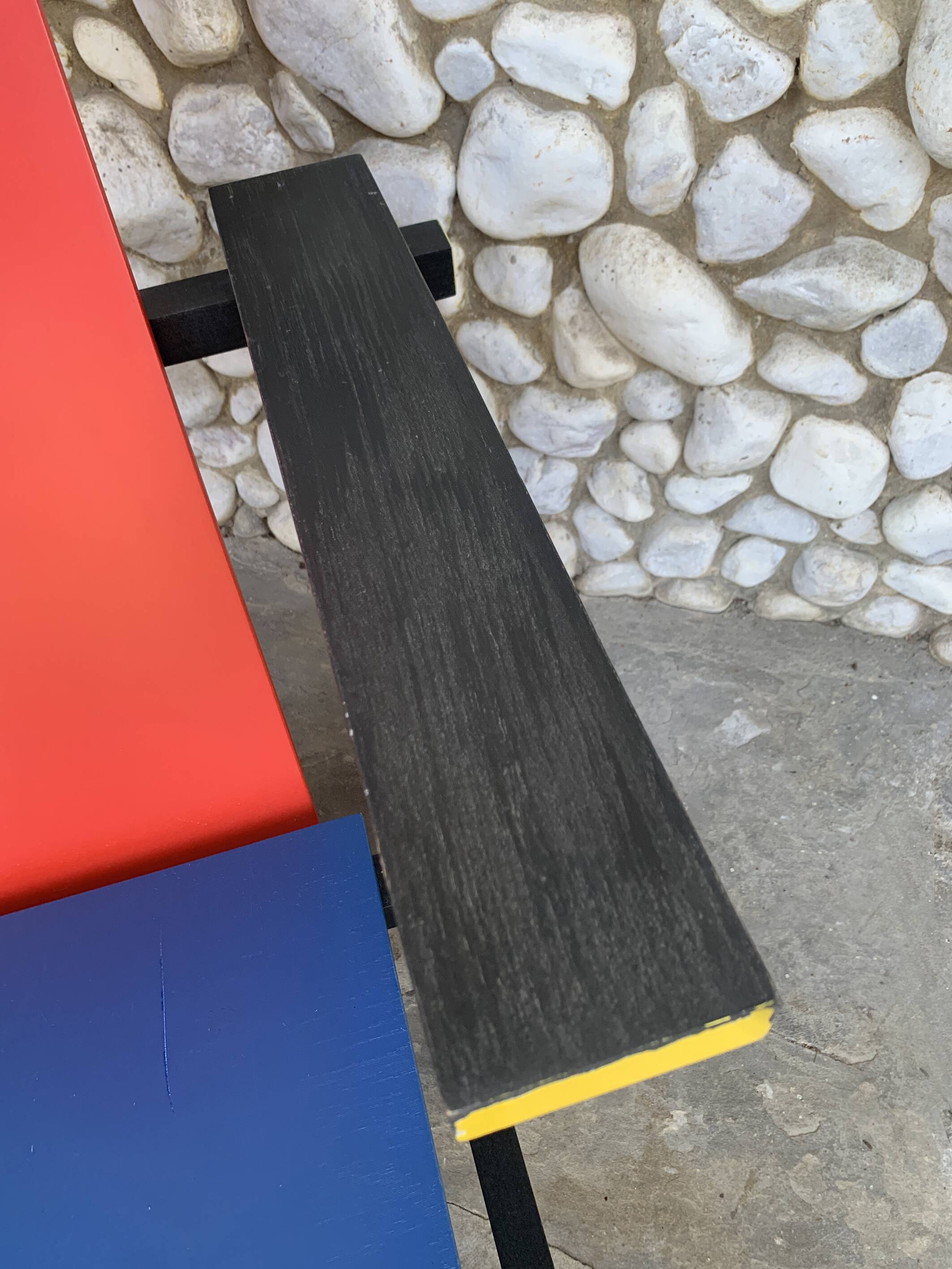 Armchair in the style of the Red & Blue Chair by Gerrit Rietveld