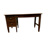 Rustic desk in solid fir tray wood 19th century