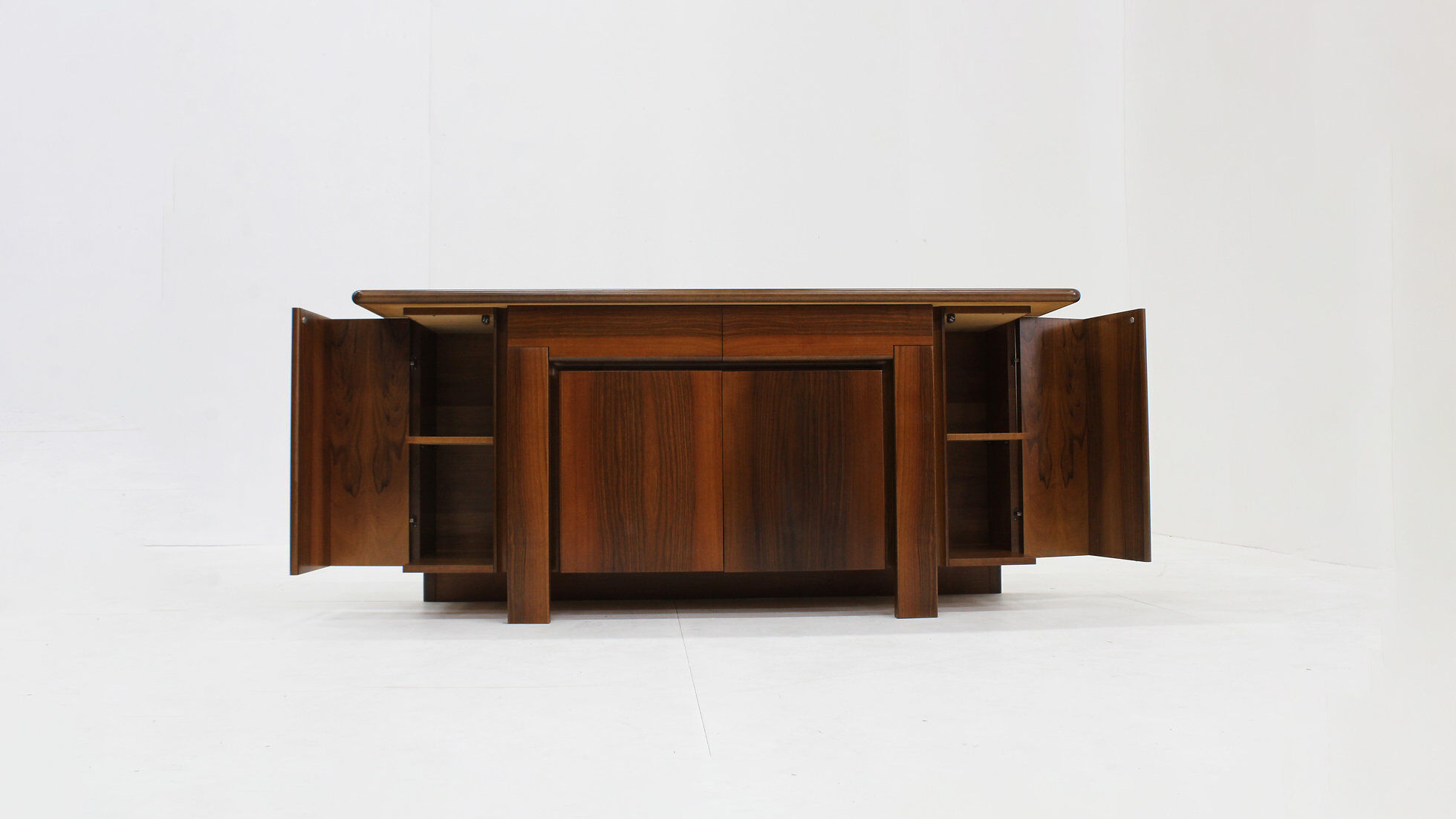 Vintage Italian walnut sideboard 1960s