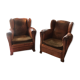 Paire de fauteuils Club à oreilles