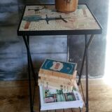 50s metal side table