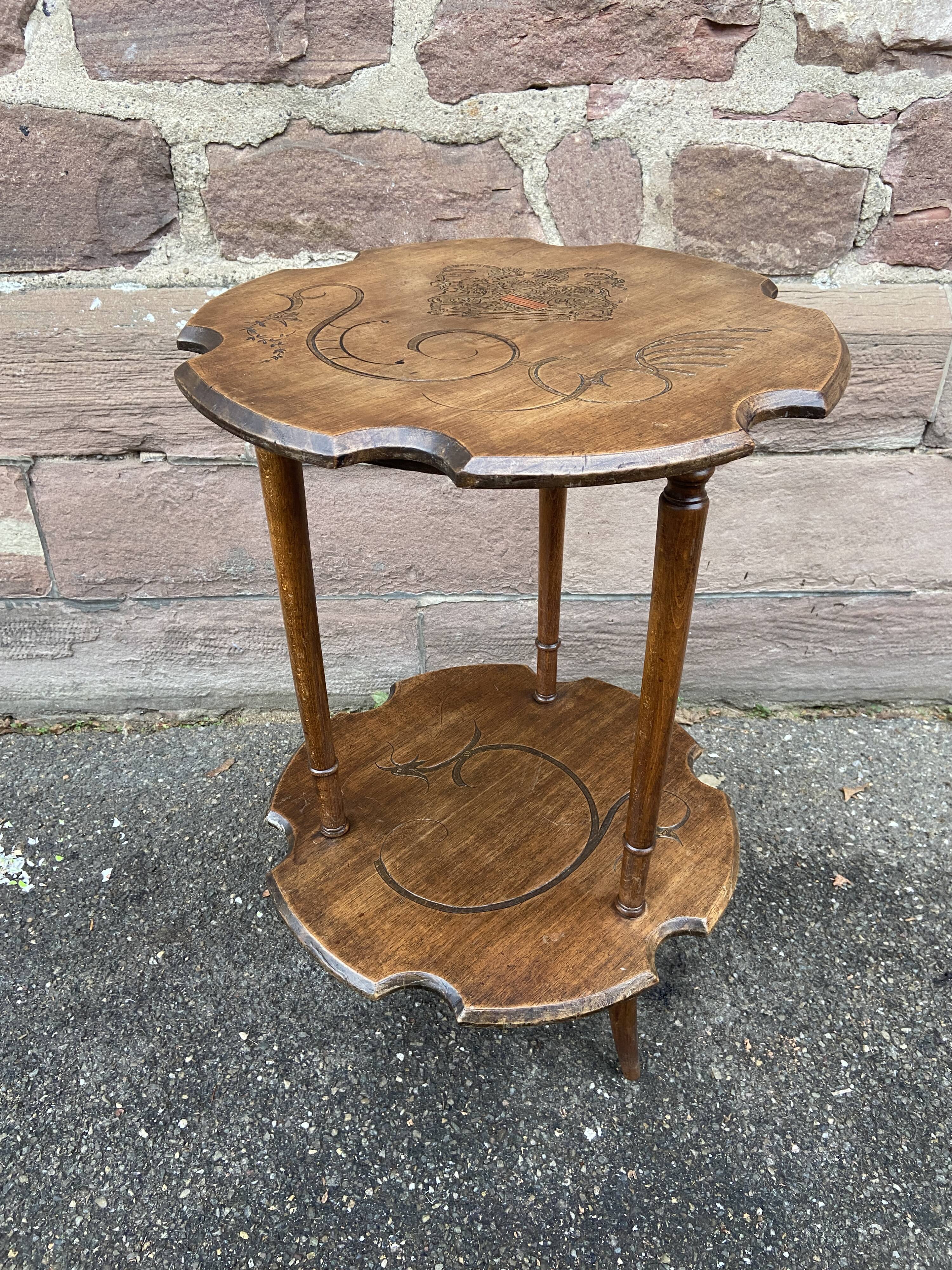 Console harness Art Nouveau Jugendstil walnut 1900