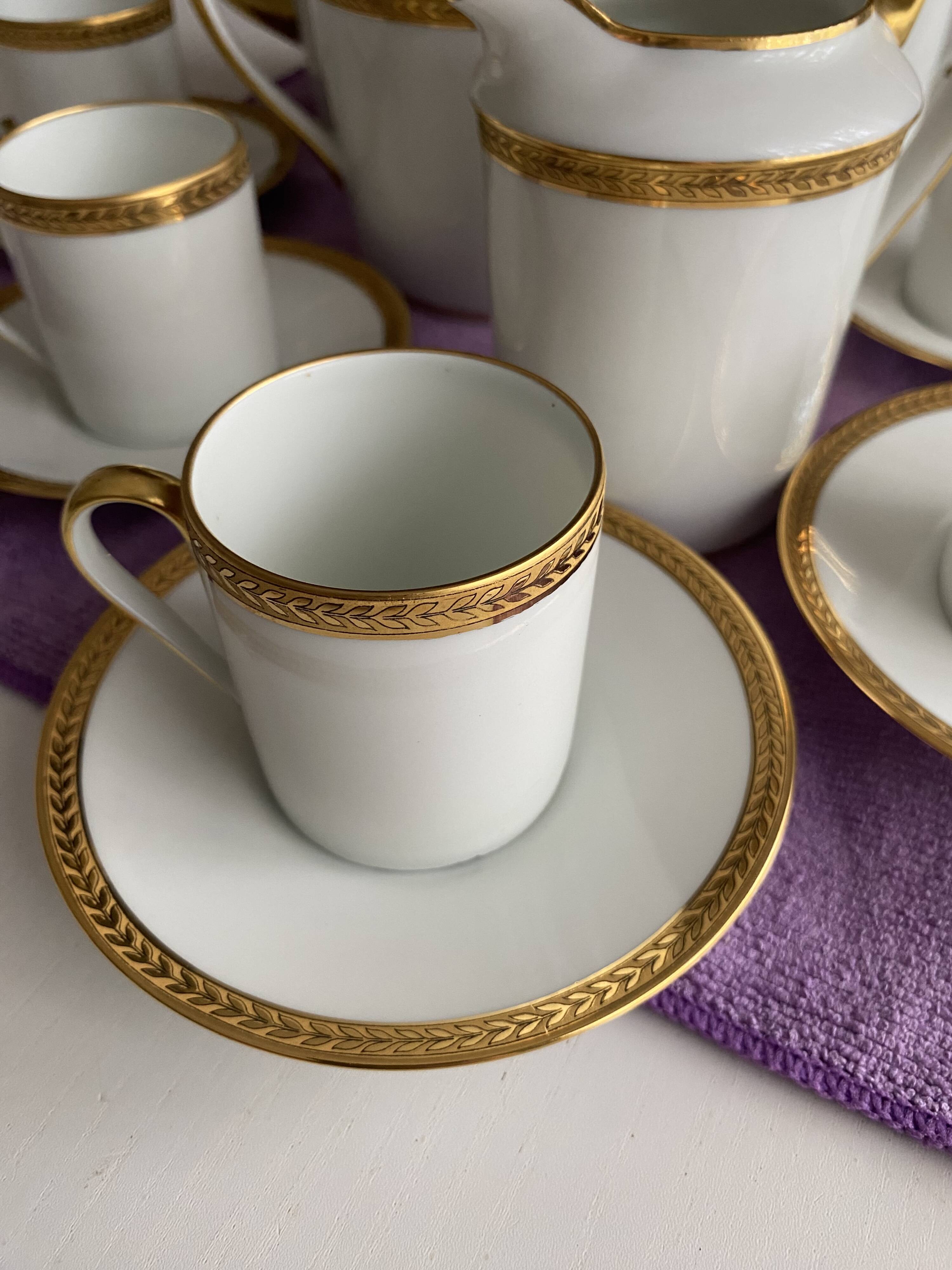 Antique coffee service from the Manufacture Royale Limoges