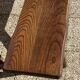 Paire de bancs orme pour table de ferme brutaliste rustique 1950