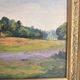 Oil Painting on Cardboard - Landscape of Flowering Hills - Not Signed