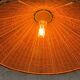 Pair of rattan pendant lights