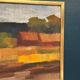 Original Swedish Oil on Canvas – "Landscape" by Olle Rhönnstad – Signed – Vintage and Framed – 43 × 35 cm (16.9" × 13.8")
