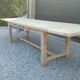 Table de ferme 3m20 chêne massif 2 rallonges
