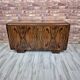 Low sideboard after renovation. Hypnotising veneer and Art Deco style.