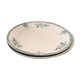 Set of 2 Sarreguemines 4003 plates with green arabesques and flowers