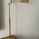 Holtkötter telescopic desk lamp in brass, Germany 1980