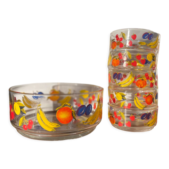 Salad bowl and cups