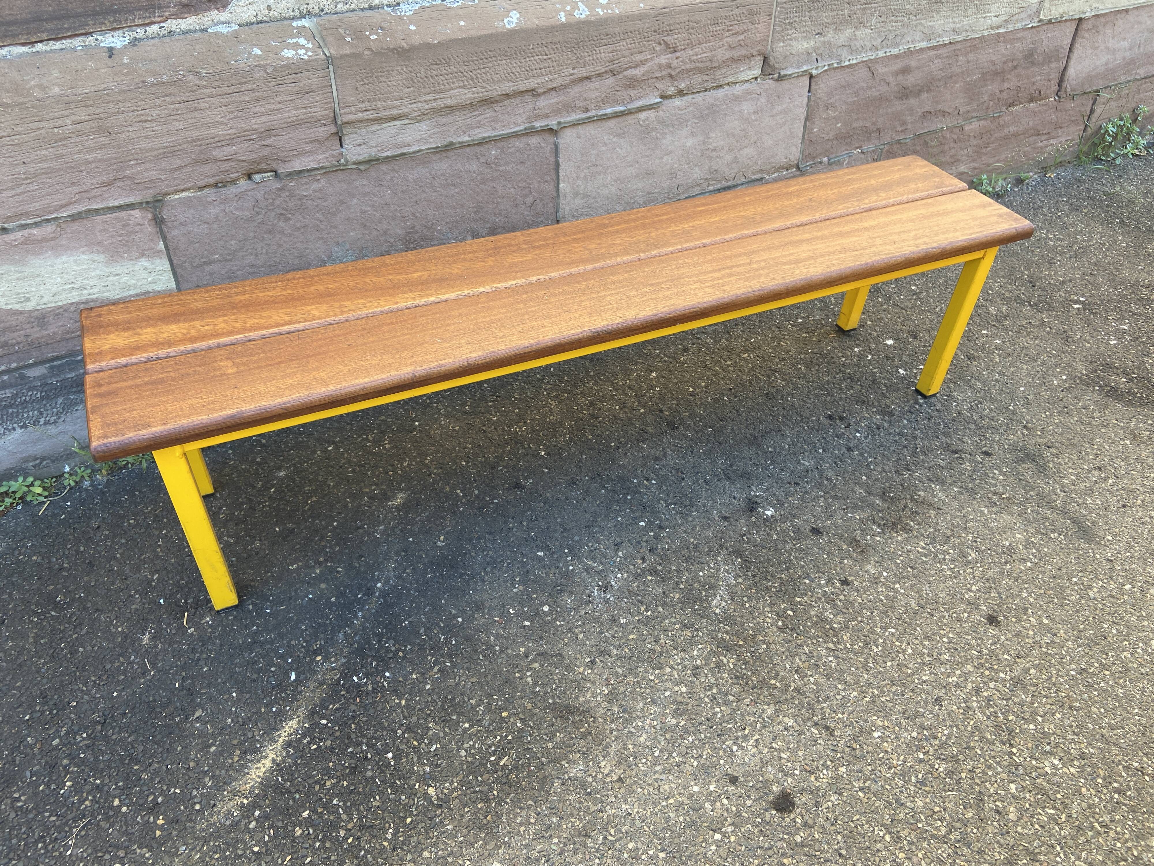 Vintage school bench