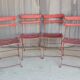 Set of 4 vintage folding garden chairs