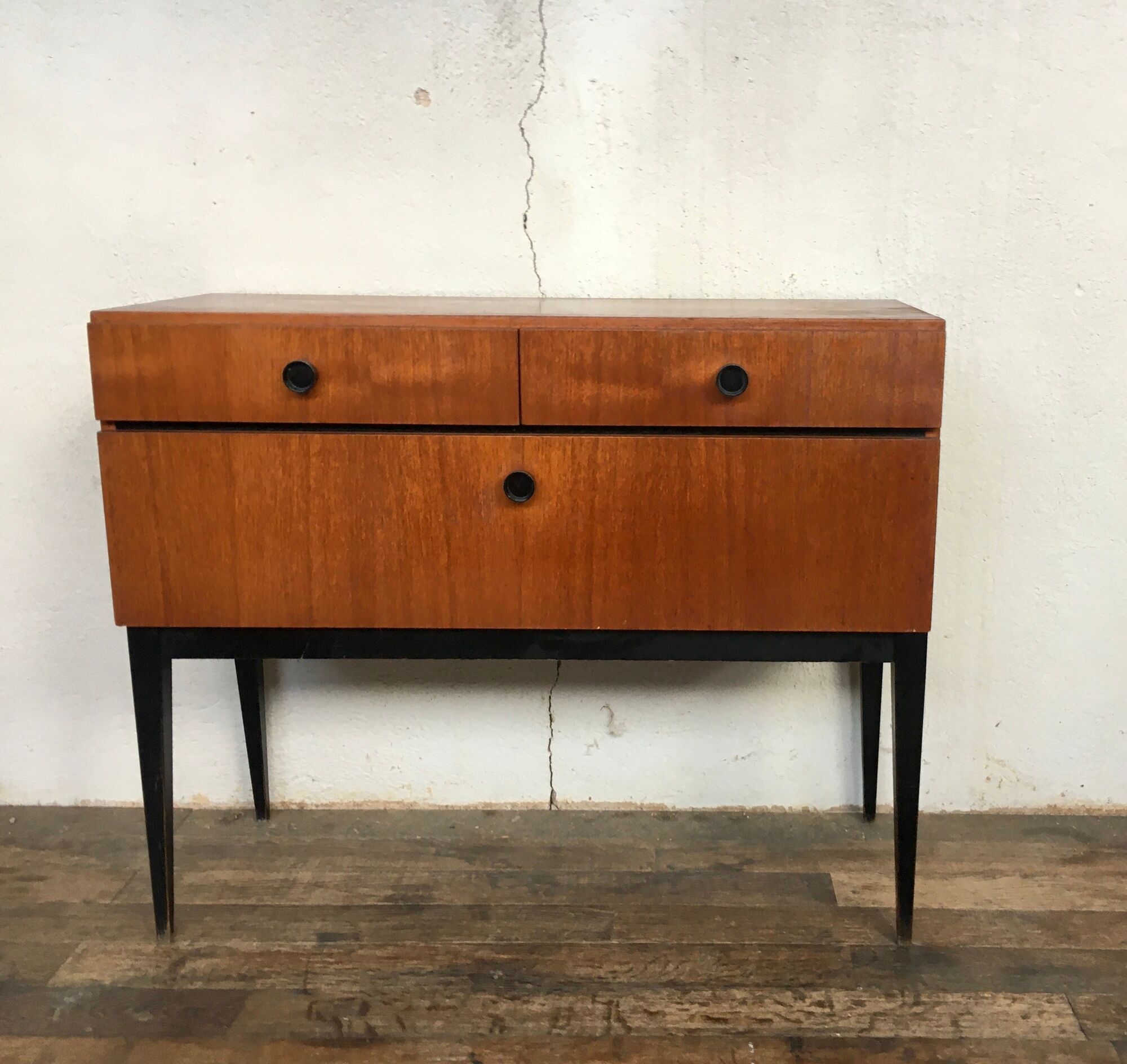 Enfilade kama / meuble tv / hifi commode vintage - teck - 50/60 - legrand design