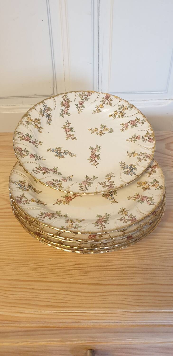 Six Louis XV plates from Sarreguemines