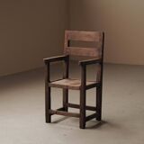 Mountain armchair in larch and pine, around 1900