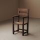 Fauteuil de montagne en mélèze et pin, vers 1900