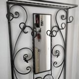 Wrought iron coat rack