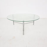 Table basse ronde en verre