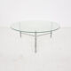 Table basse ronde en verre