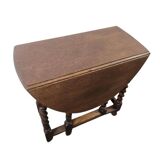 Vintage wooden table (foldable) / drop-leaf table / console