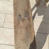 Old benches in raw wood