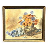 Léonie mottard van marcke (liège 1862-1936). nature morte aux fleurs.