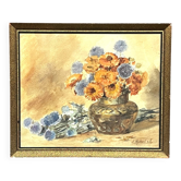Léonie mottard van marcke (liège 1862-1936). nature morte aux fleurs.