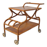 Rattan serving trolley 1970