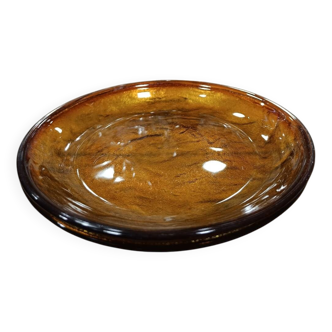 Lot 2 assiettes vintage ambrées
