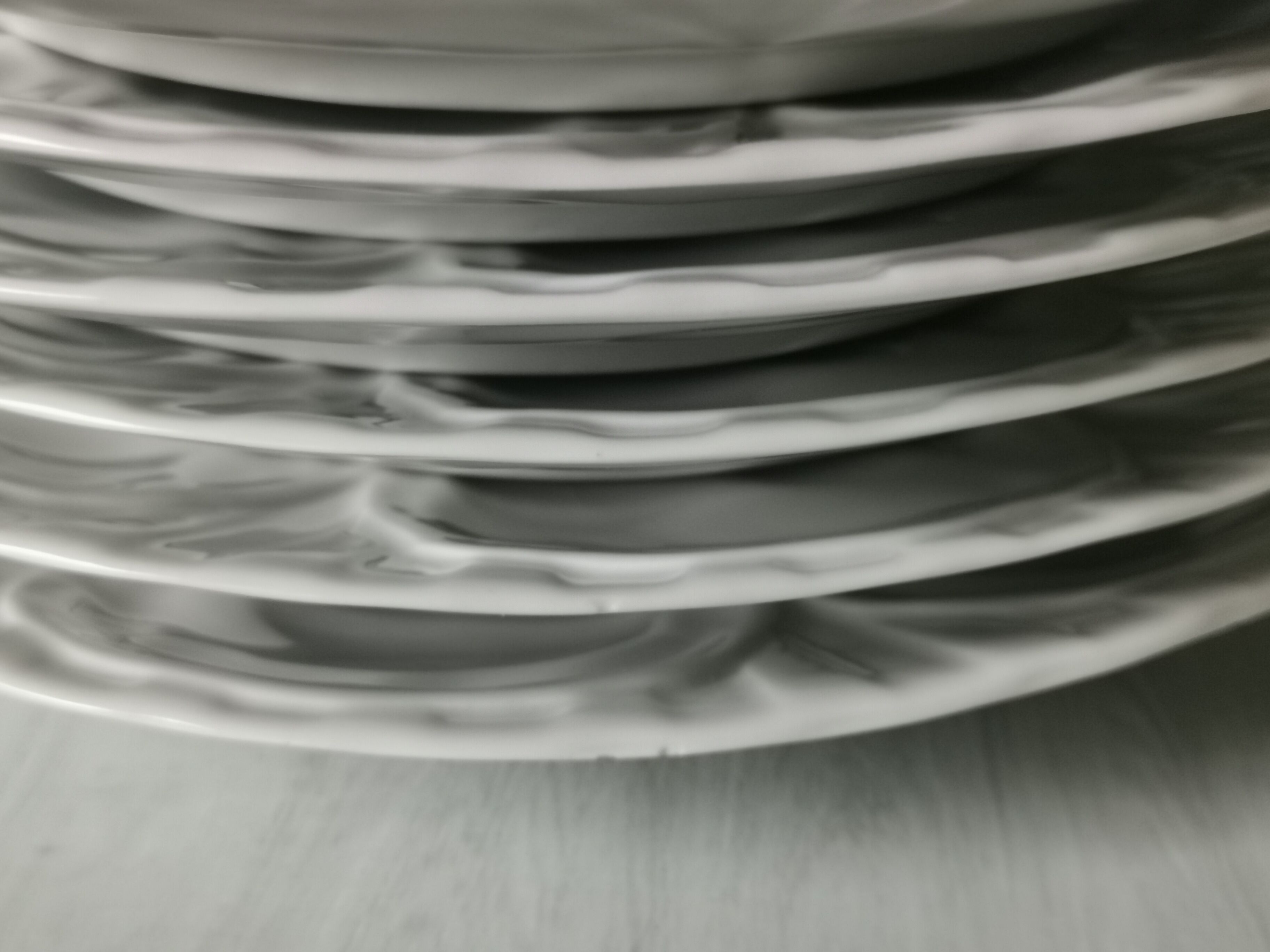 Ensemble de 6 assiettes Pillivuyt porcelaine blanche