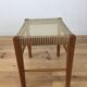 60s modernist stool, canning and wood