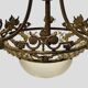 Louis XV style chandelier in bronze and frosted glass 20th century