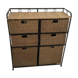 Wicker  chest of drawers