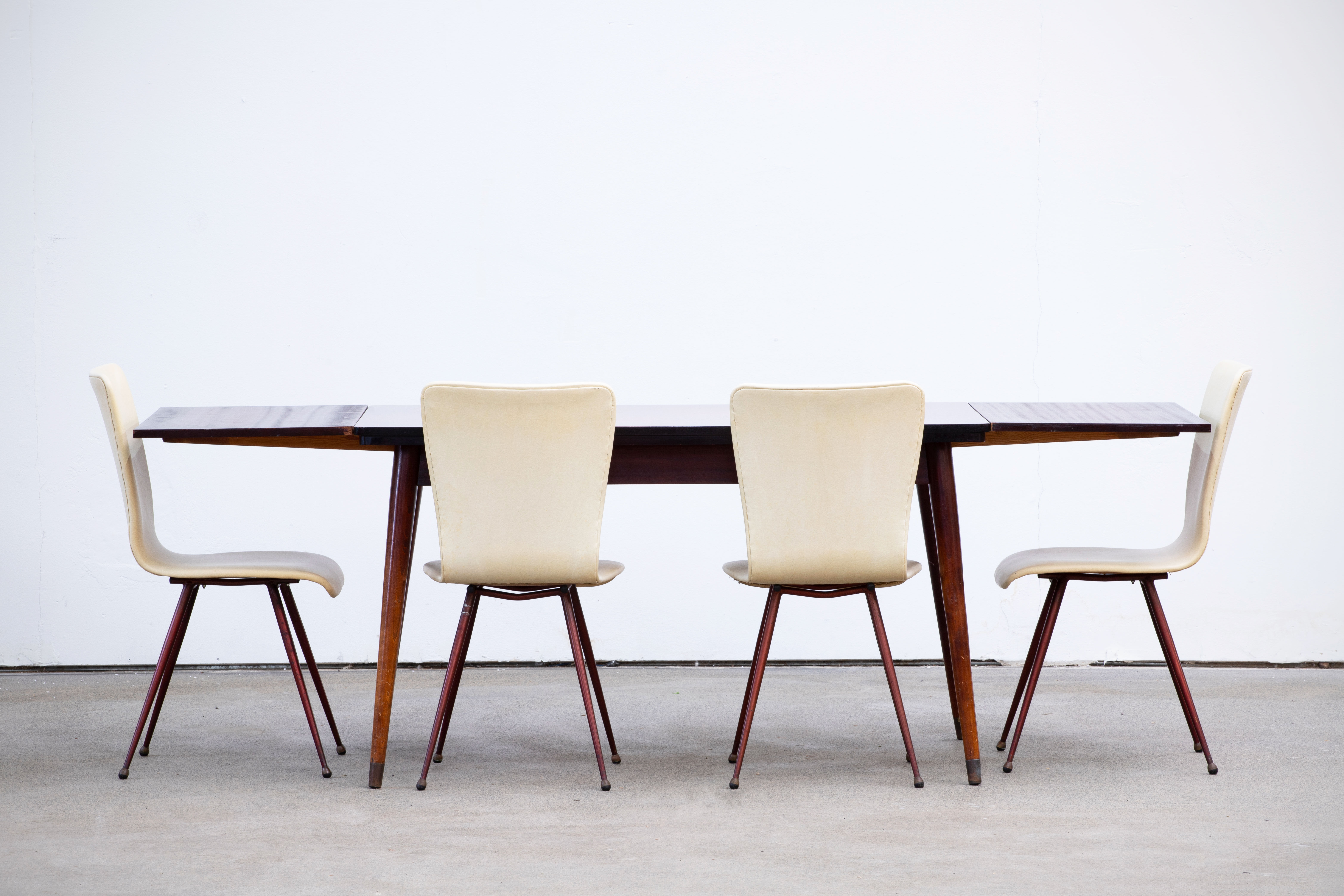 Scandinavian mahogany dining table 1960