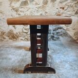 Antique oak bistro table – France, 1920s