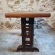 Antique oak bistro table – France, 1920s