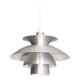 Vintage Scandinavian aluminum pendant light 1970